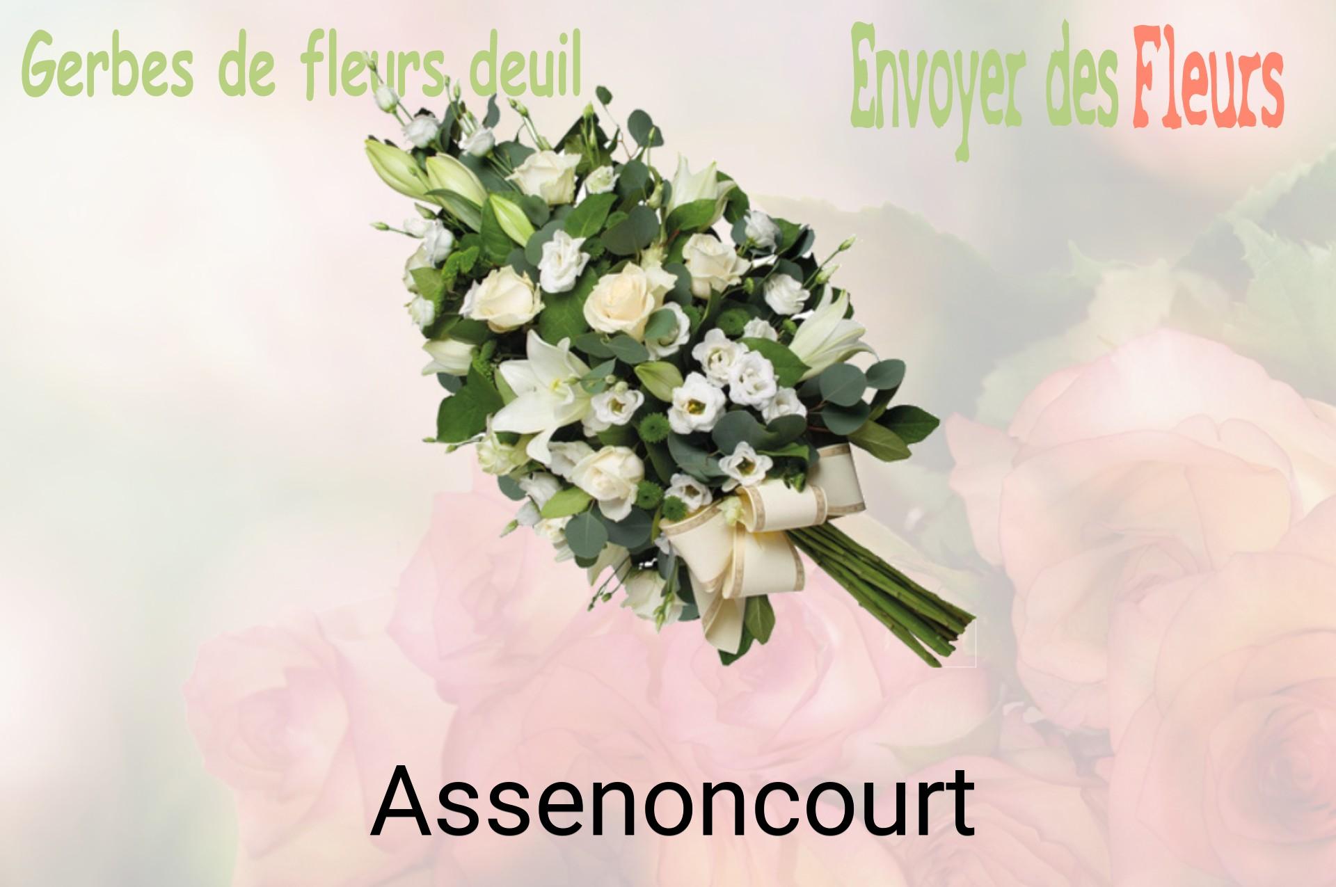 Gerbe de fleurs de deuil livrée à Assenoncourt
